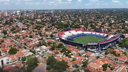 Impresionante toma aérea previo a la final de la Sudamericana