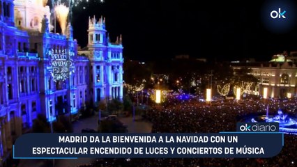 Madrid da la bienvenida a la Navidad con un espectacular encendido de luces y conciertos de música