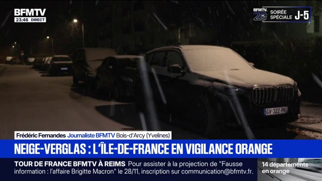 Neige-verglas : les premiers flocons de neige tombent en Île-de-France