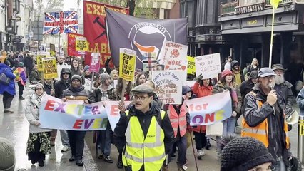 Exeter is for Everyone march in Exeter High Street on November 22, video Alan Quick IMG_8701