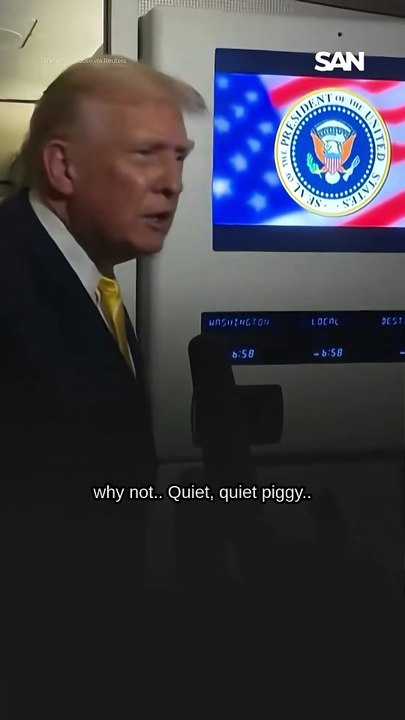 White House responds to Trump's 'piggy' remark toward reporter