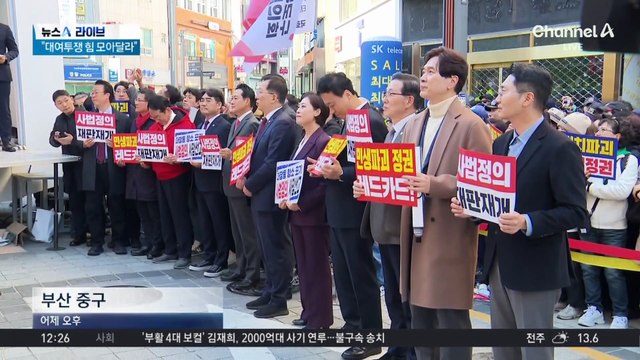 “대통령 재판 재개하라”…국민의힘, 장외투쟁 돌입