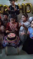 Cake cutting Birthday Celebration at home-1