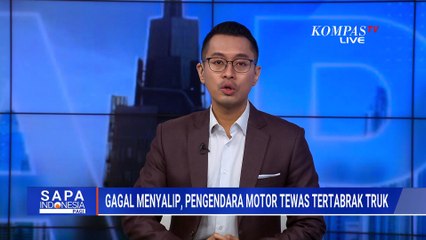Gagal Nyalip, Pengendara Motor Tewas Tertabrak Truk Kontainer di Bogor | SAPA PAGI