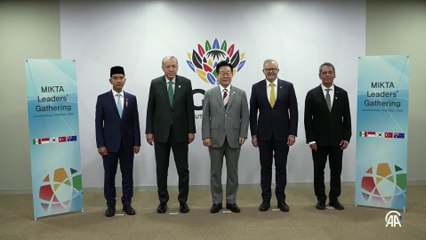 Cumhurbaşkanı Erdoğan, MIKTA liderleriyle bir araya geldi