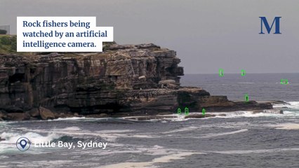 AI cameras watch NSW rock fishers