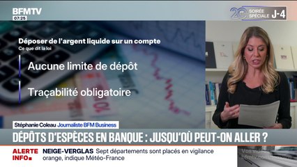 Dépôts d'espèces en banque: jusqu'où peut-on aller?