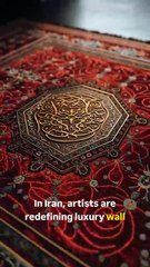 Persian Carpet Calligraphy Wall Art Luxury Carpet & Calligraphy Frame Decor Handmade Carpet Calligraphy Home Decor Persian Carpet Pieces with Arabic Calligraphy Premium Carpet Texture Wall Frames  #persiancarpet #carpetart #calligraphydecor #wallartdesign