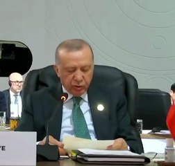 Bakan Şimşek’in sözleri gündem oldu! Alelacele yanına geldi, Erdoğan’a uyarısı salondaki liderleri şaşkına çevirdi