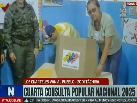 ZODI Táchira despliega su personal militar en 354 centros de votación para la Consulta Popular