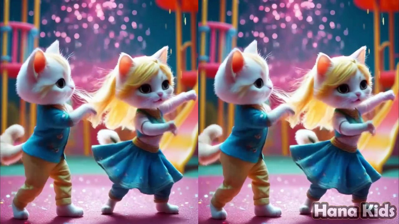 😻 Dancing Kittens in Sync! ✨ Funny Cats Video 💃🐱💫 anak ayam piyik piyik