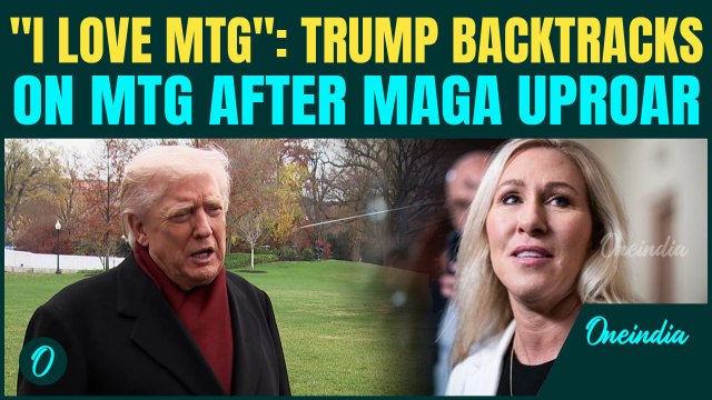 Trump's TACO Move On MTG: 'I Love MTG' Trump Flips After MAGA Revolt Over Greene’s Congress Exit