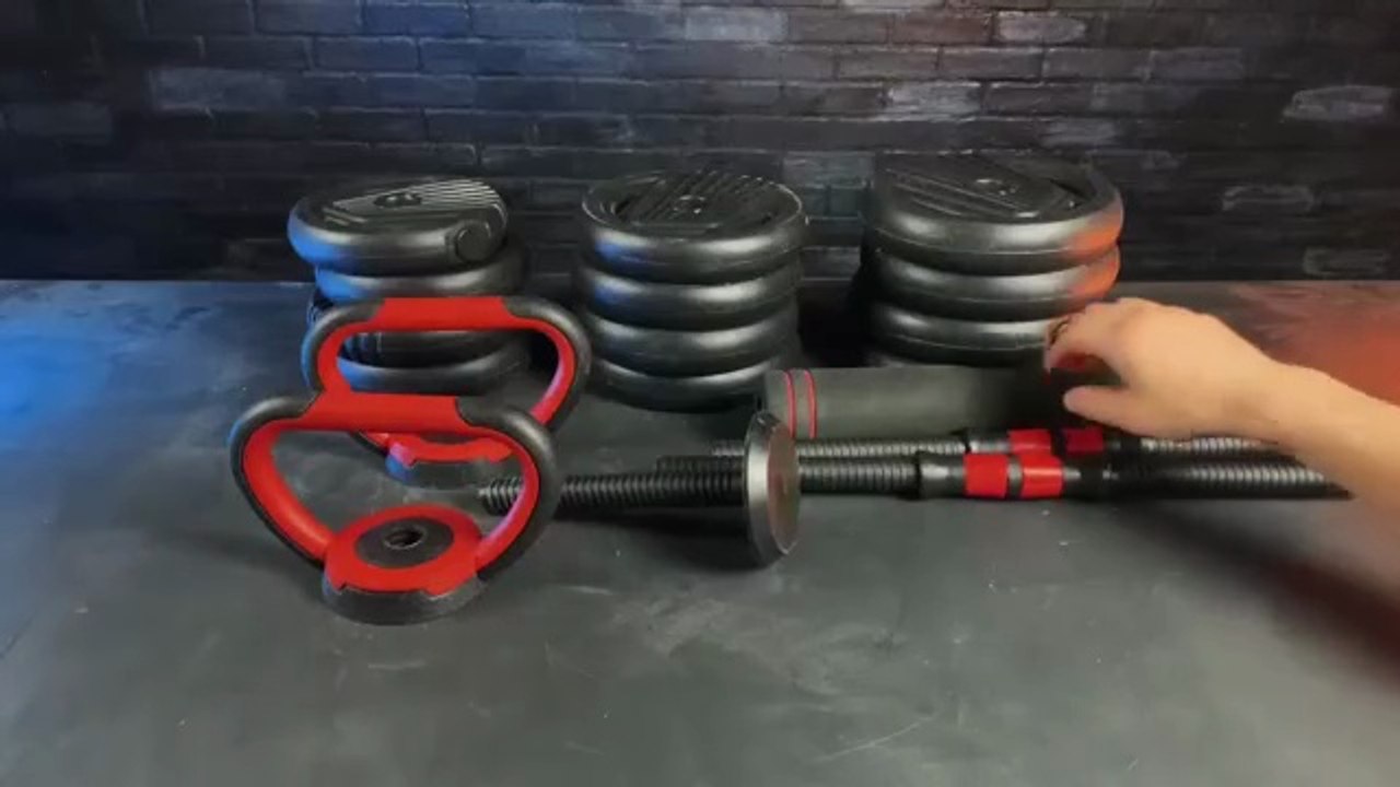 Best Adjustable Dumbbell Set 4-in-1, 10-90 lbs,...