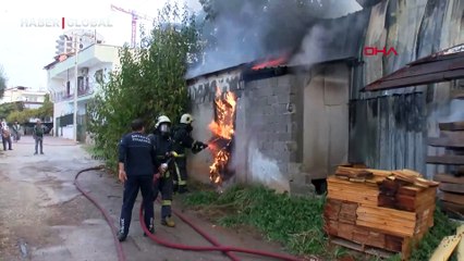 Adres Antalya: Ahşap presleme ve işleme atölyesinde yangın