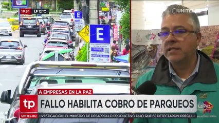Fallo judicial restituye el servicio de parqueo tarifado en La Paz, según la Alcaldía 