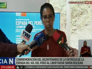 Historiadores conmemoraron el Bicentenario de la entrega de la Espada del Perú a El Libertador