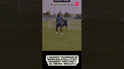 L'aisance technique de Mario Balotelli, c'est vraiment très fort !!  (IG : mb459 / moalifc) #foot