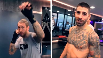 Sergio Ramos recibe las mejores clases de boxeo con Ilia Topuria