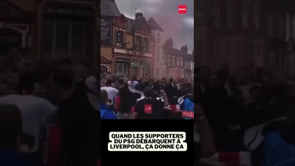 Quand les supporters du PSG débarquent à Liverpool #football #foot