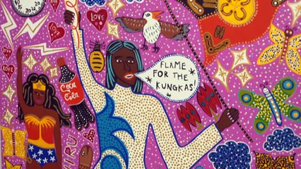 SA artist Kaylene Whiskey’s playful art combines pop culture and First Nations culture