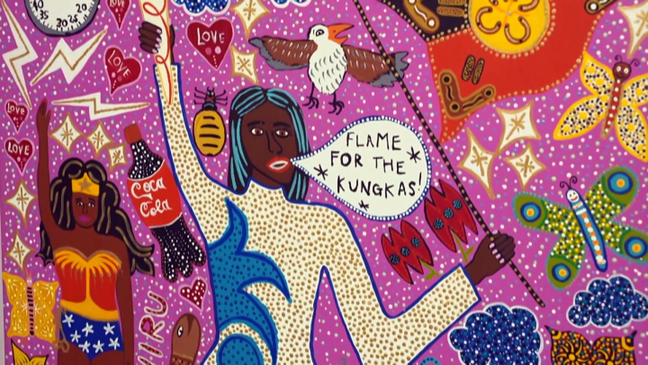 SA artist Kaylene Whiskey’s playful art combines pop culture and First Nations culture