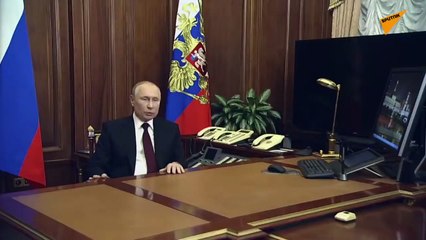 Russian President Putin Addresses Nation Following Security Council's Meeting on Donbass