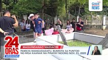 Pamilya Mangudadatu, bumisita sa puntod ng mga kaanak na pinatay noong Nov. 23, 2009 | 24 Oras Weekend