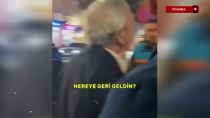 Azizi Yıldırım trafikte ters yönde ilerlen belediye aracına tepki gösterdi