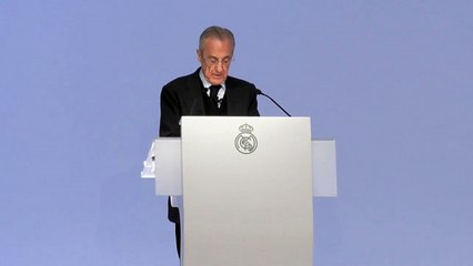 Florentino Pérez interviene en la asamblea general ordinaria del Real Madrid