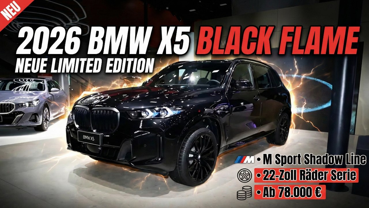 2026 BMW X5 Black Flame Limited Edition | Preis, Motoren & Ausstattung