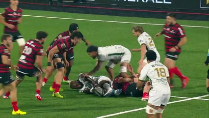 TOP 14 - Essai de Ru-Hann GREYLING (USM) - US Montauban - Stade Toulousain