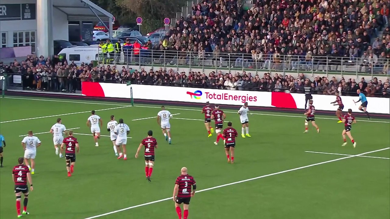 TOP 14 - Essai de Dimitri DELIBES 2 (ST) - US Montauban - Stade Toulousain