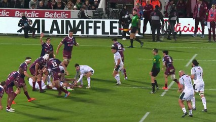 TOP 14 - Essai de Gregoire ARFEUIL (SP) - Union Bordeaux-Bègles - Section Paloise