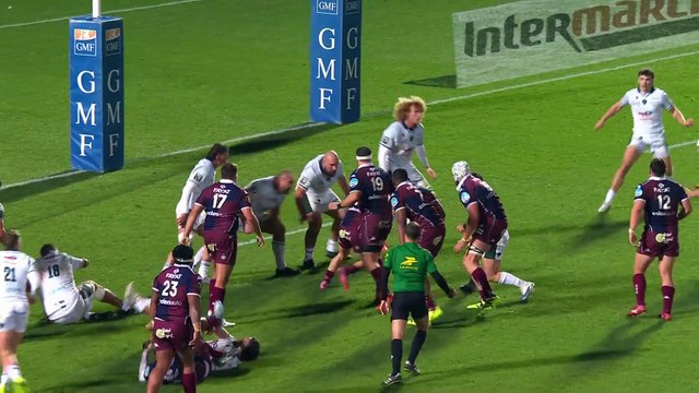 TOP 14 - Essai de Pablo UBERTI (UBB) - Union Bordeaux-Bègles - Section Paloise