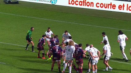 TOP 14 - Essai de Marko GAZZOTTI (UBB) - Union Bordeaux-Bègles - Section Paloise