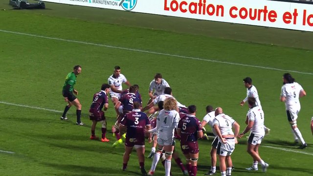 TOP 14 - Essai de Marko GAZZOTTI (UBB) - Union Bordeaux-Bègles - Section Paloise