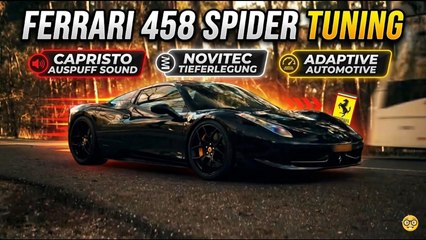 Tuning-Upgrade am Ferrari 458 Spider: Capristo Exhaust & Novitec Federn