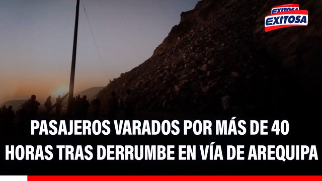 Alerta en Arequipa: Vehículos varados por más de 40 HORAS tras derrumbe en vía