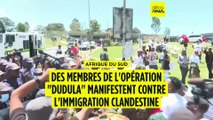 Afrique du Sud : des membres de groupes anti-immigration manifestent près du G20