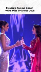 Mexico Wins Miss Universe 2025 | Emotional Crowning Moment of Fatima Bosch #missuniverse