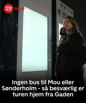 Ingen bus til Mou eller Sønderholm - så besværlig er turen hjem fra Gaden | OBS ~ UDEN LYD | 2025 | TV2 NORD