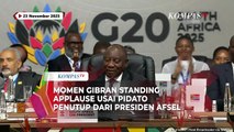 Momen Gibran Standing Applause usai Pidato Penutup dari Presiden Afrika Selatan