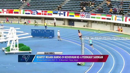 Kuartet 4x100m lelaki pekak negara sekadar raih tempat ke-6 di peringkat saringan