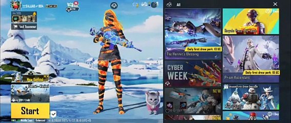 My lobby New ice Event pubg Mobile Sajjad Vlogs Gaming