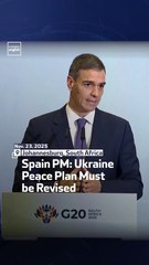 Spain PM: Ukraine Peace Plan Must be Revised