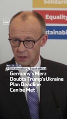 Germany's Merz Doubts Trump's Ukraine Plan Deadline Can be Met