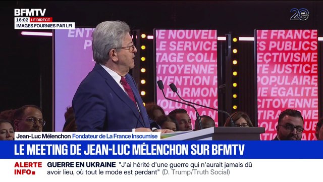Jean-Luc Mélenchon (LFI): Nous ne serons jamais ceux qui viennent dans une élection avec seulement pour programme la peur des autres