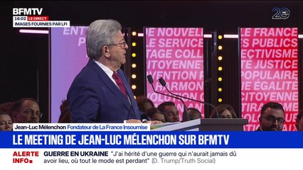 Jean-Luc Mélenchon (LFI): "Nous ne serons jamais ceux qui viennent dans une élection avec seulement pour programme la peur des autres"