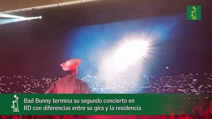 Bad Bunny termina su segundo concierto en RD con diferencias entre su gira y la residencia_1