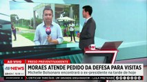 Alexandre de Moraes autoriza visita de Michelle a Jair Bolsonaro após prisão preventiva